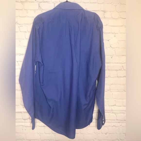 Van Heusen Men’s Long Sleeve Blue Dress Shirt - Picture 4 of 4